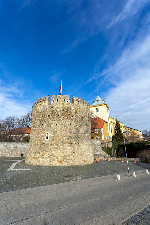 The Barbican bastion in Pecs, Hungary.