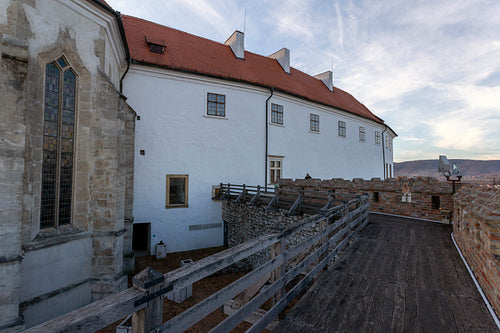 Castle of Siklos on a sunny winter day.