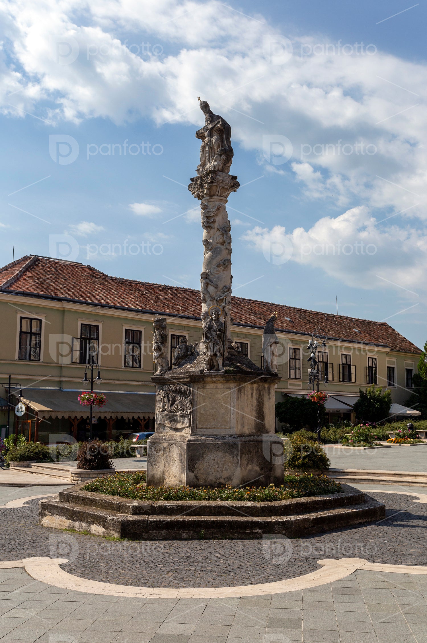Trinity statue in Koszeg, Hungary