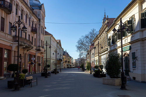 Old street in Kaposvár