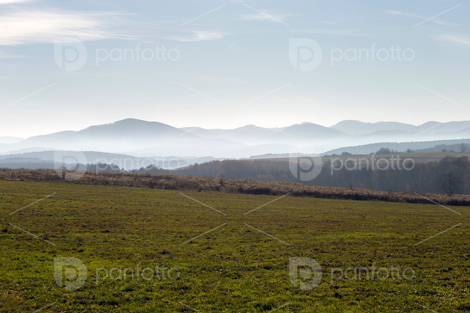 Winter landscape in the Zemplén mountains