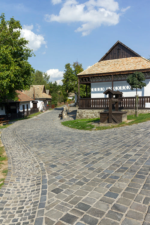 Traditional village house in Hollókő