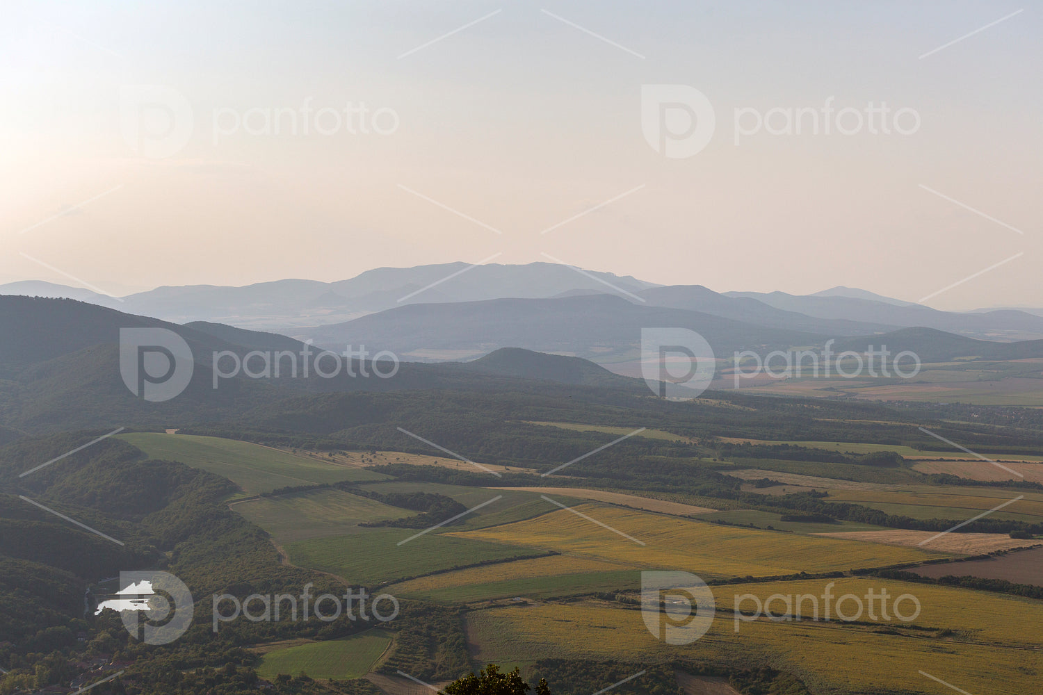 View of the Zemplén mountains from Sátoraljaújhely.