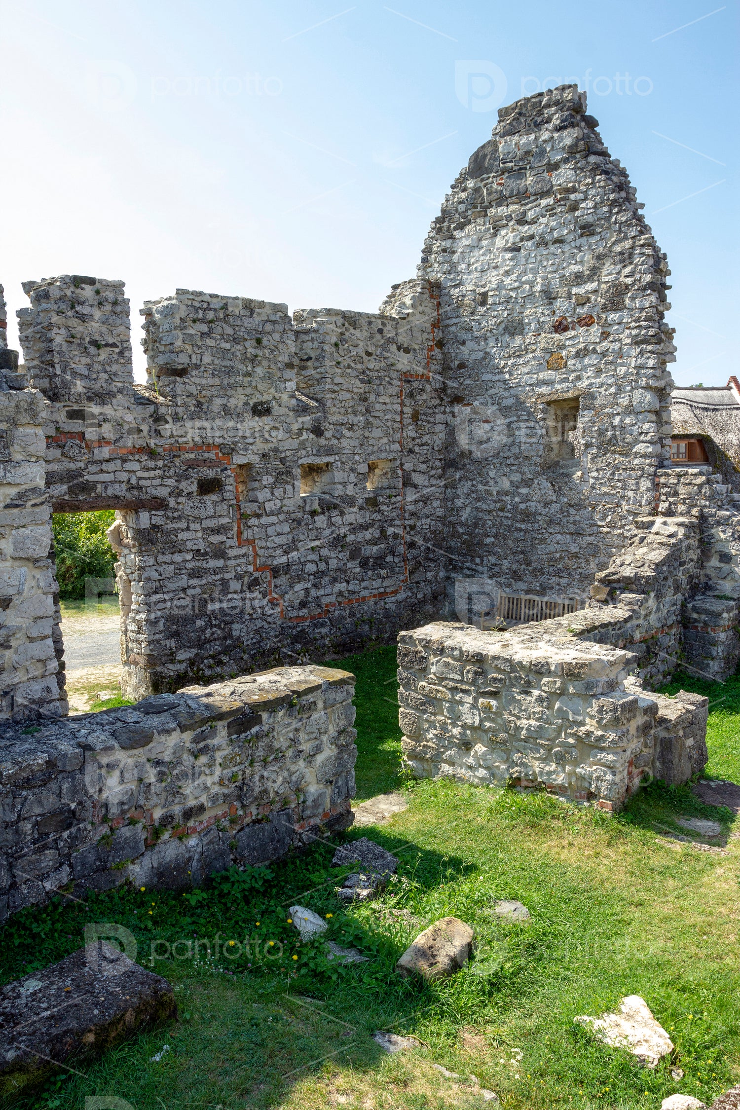 Ruin of a medieval church in Dörgicse