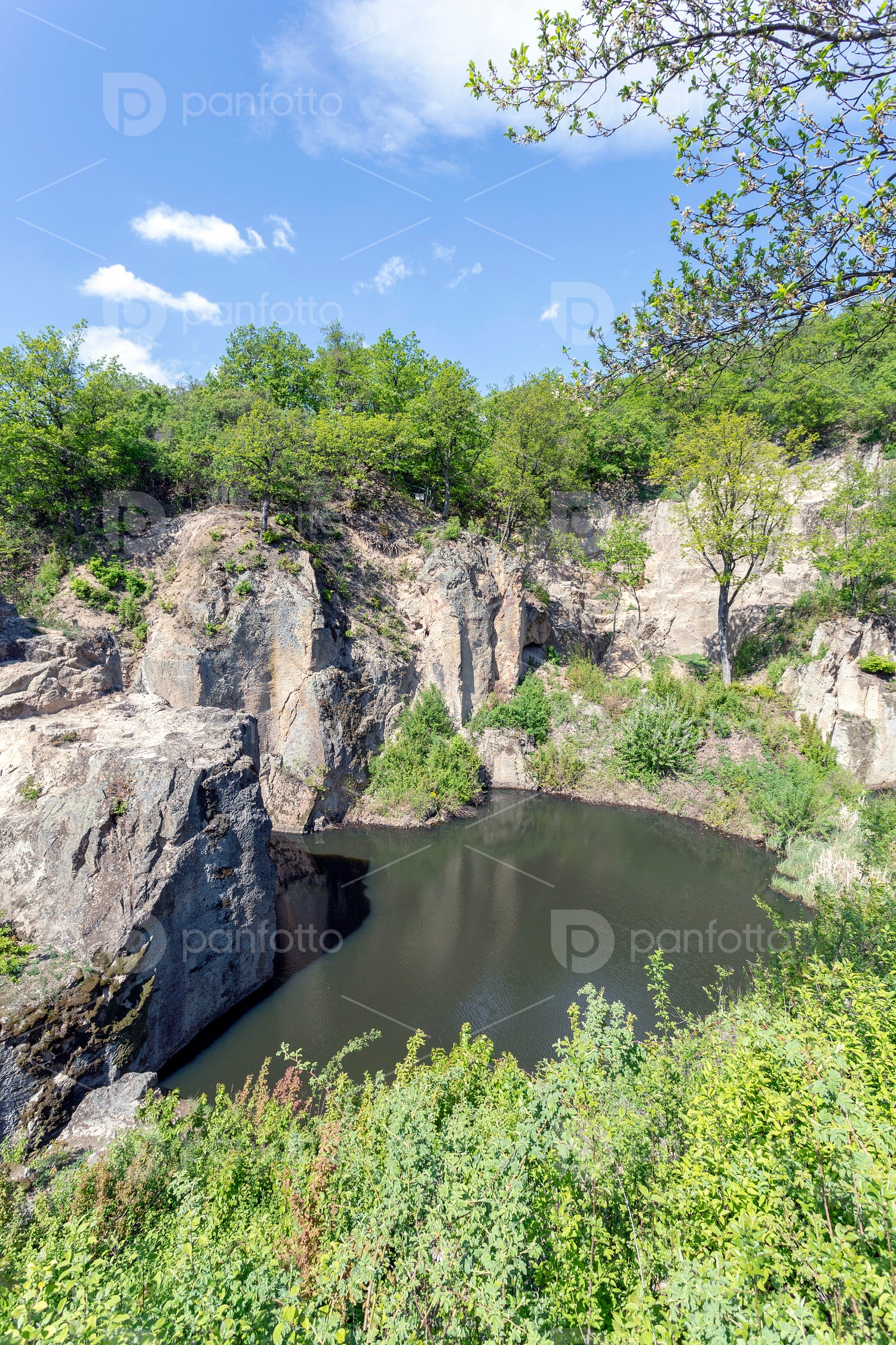 Mountain tarn in Sárospatak