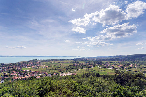 Lake Balaton from the Somlyo mountain