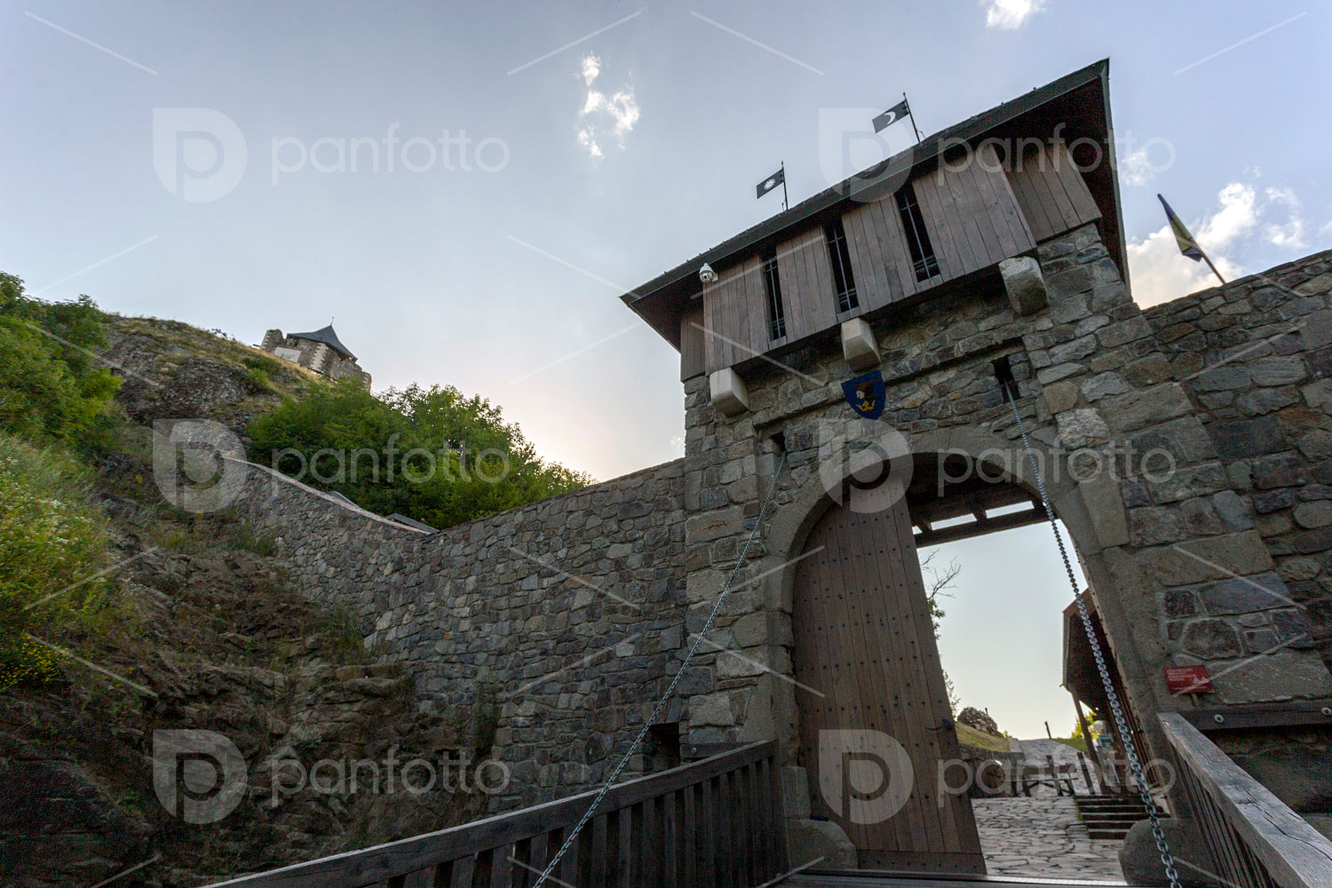 Entrance of the lower castle of Füzér