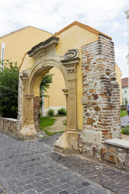 Old gate in Szekesfehervar, Hungary