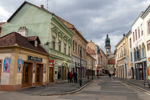 Old downtown of Pápa