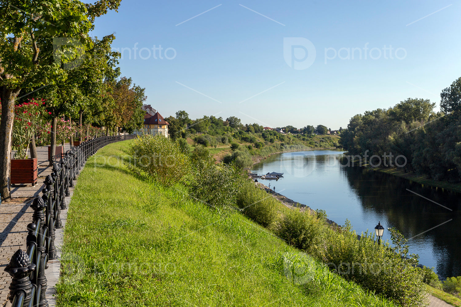 Sugovica (Danube) riverbank in Baja, Hungary