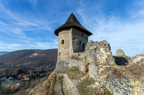 Castle of Somoskő on the border of Hungary and Slovakia
