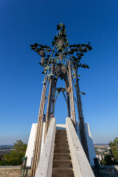 Calvary lookout tower in Szekszard, Hungary