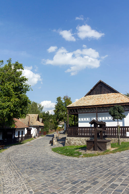 Traditional village house in Hollókő