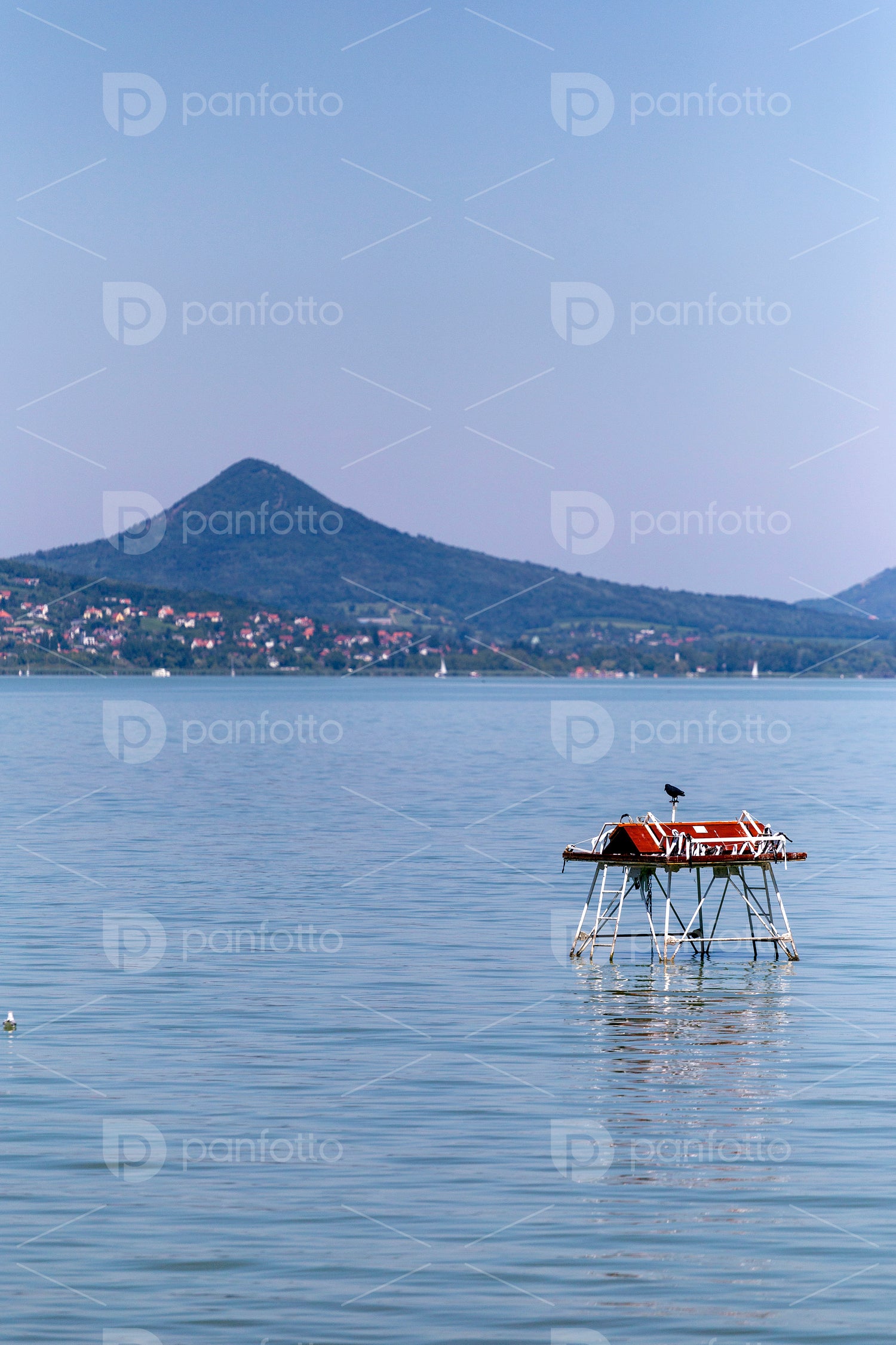 Lake Balaton view from Fonyod, Hungary.
