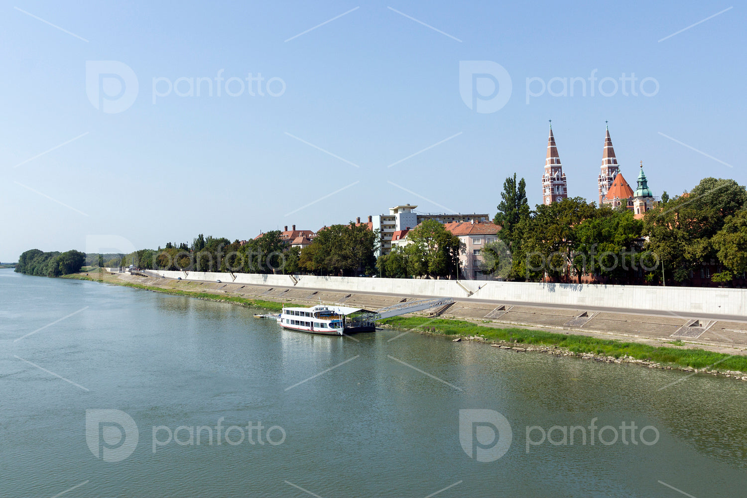 The river Tisza at Szeged