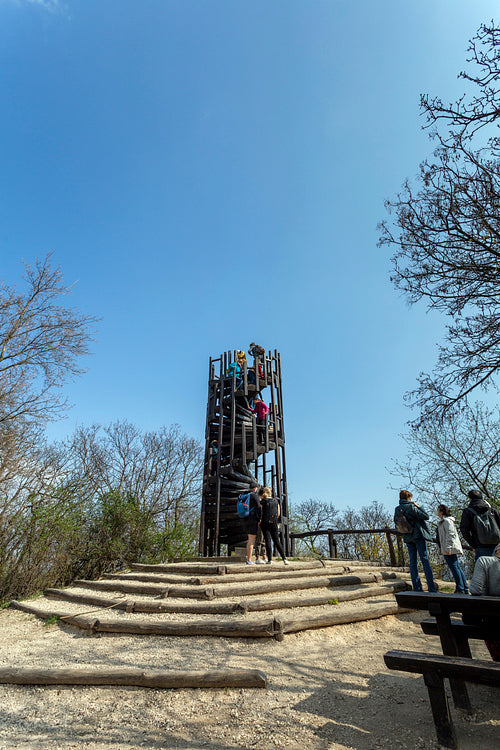 Makovecz Imre Lookout Tower near Budapest