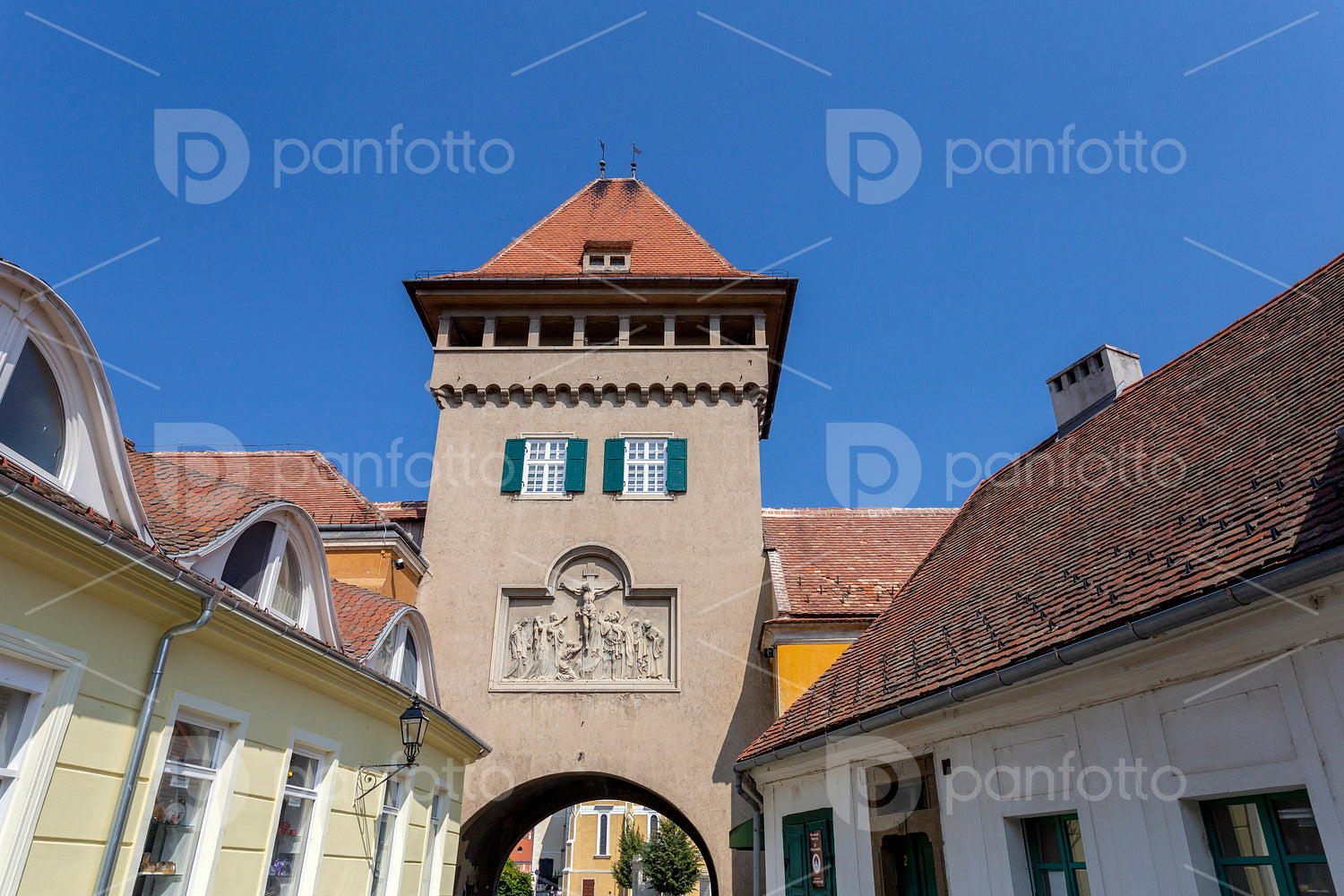 Tower of Heroes in the old town of Koszeg