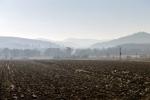 Winter landscape in the Zemplén mountains