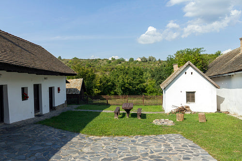 Traditional village house in Hollókő