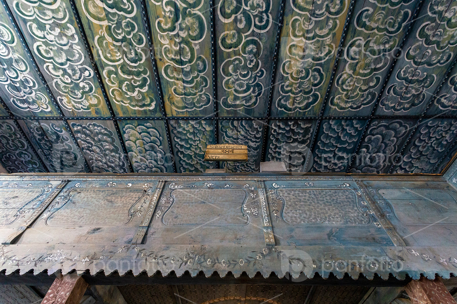 Coffered ceiling in Szentgyörgyvölgy