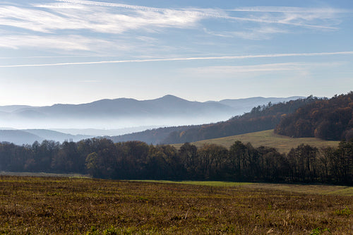 Winter landscape in the Zemplén mountains