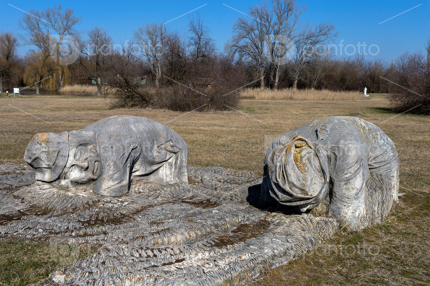Sculpures at the Ópusztaszer National Heritage Park