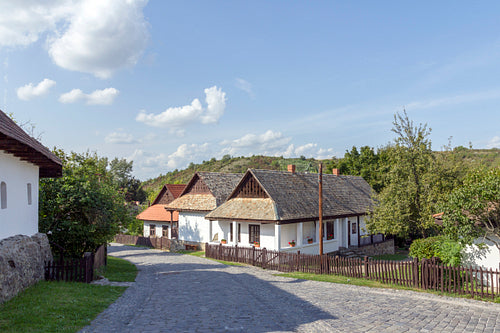 Traditional village house in Hollókő