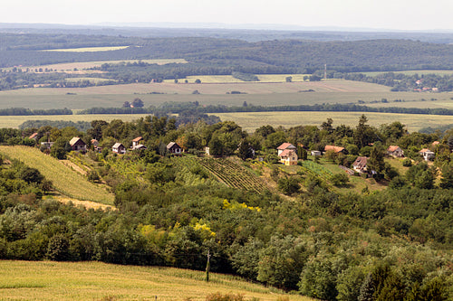 View of the Zala hills from the TV tower