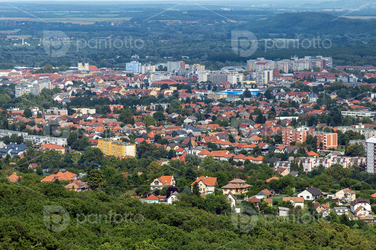 View of Zalaegerszeg from the TV tower