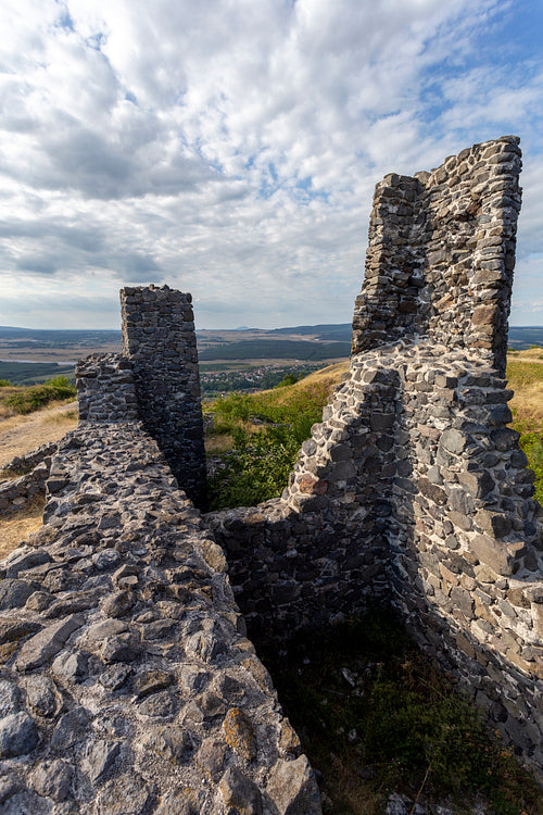 Ruins of the castle of Csobánc