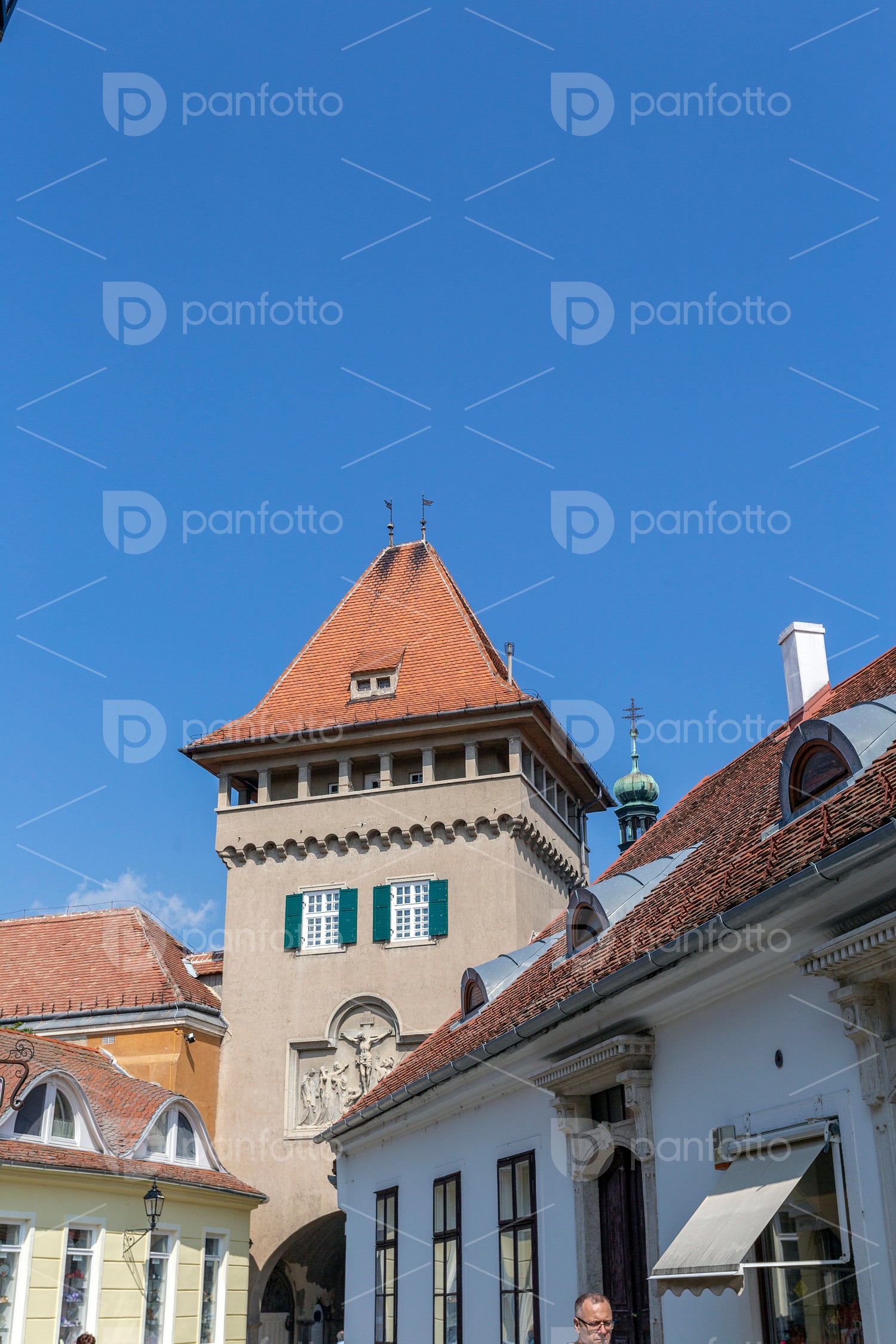 Tower of Heroes in the old town of Koszeg