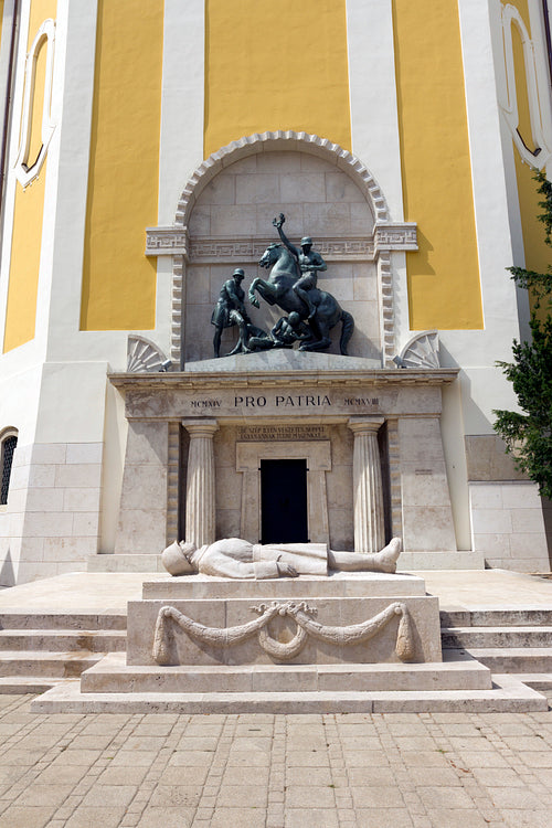 Heroes' Square in Szekesfehervar, Hungary