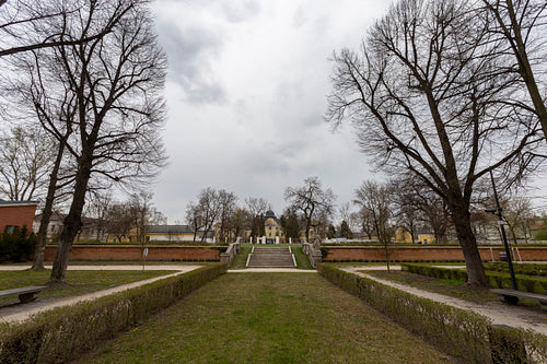 The garden of the Grassalkovich Palace in Hatvan