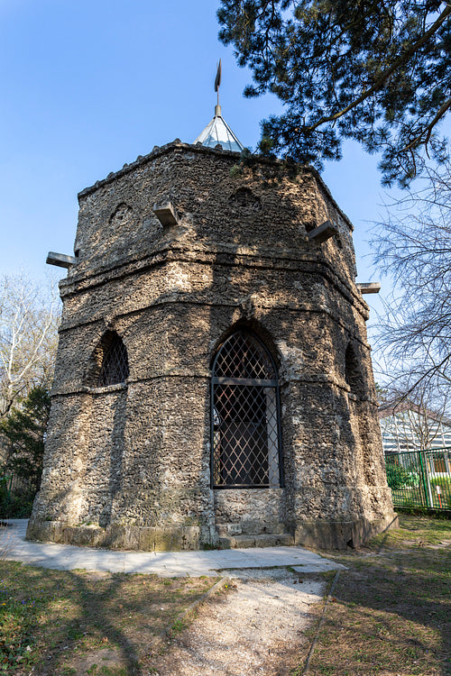 Mosque in the english garden of Tata, Hungary.