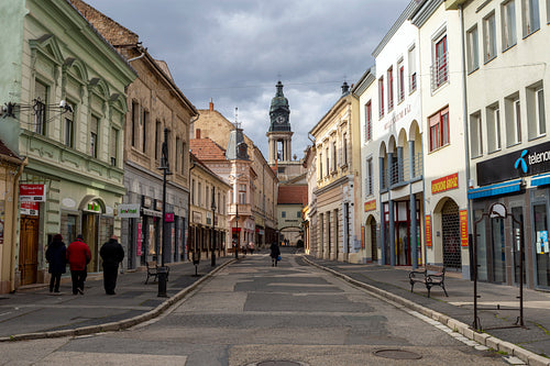 Old downtown of Pápa