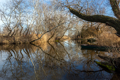 The river Danube at Szigetcsép