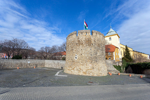 The Barbican bastion in Pecs, Hungary.