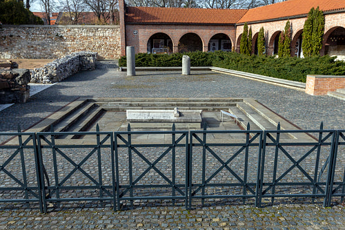 "Ruin Garden" Ruins of the medieval church founded by St Stephen