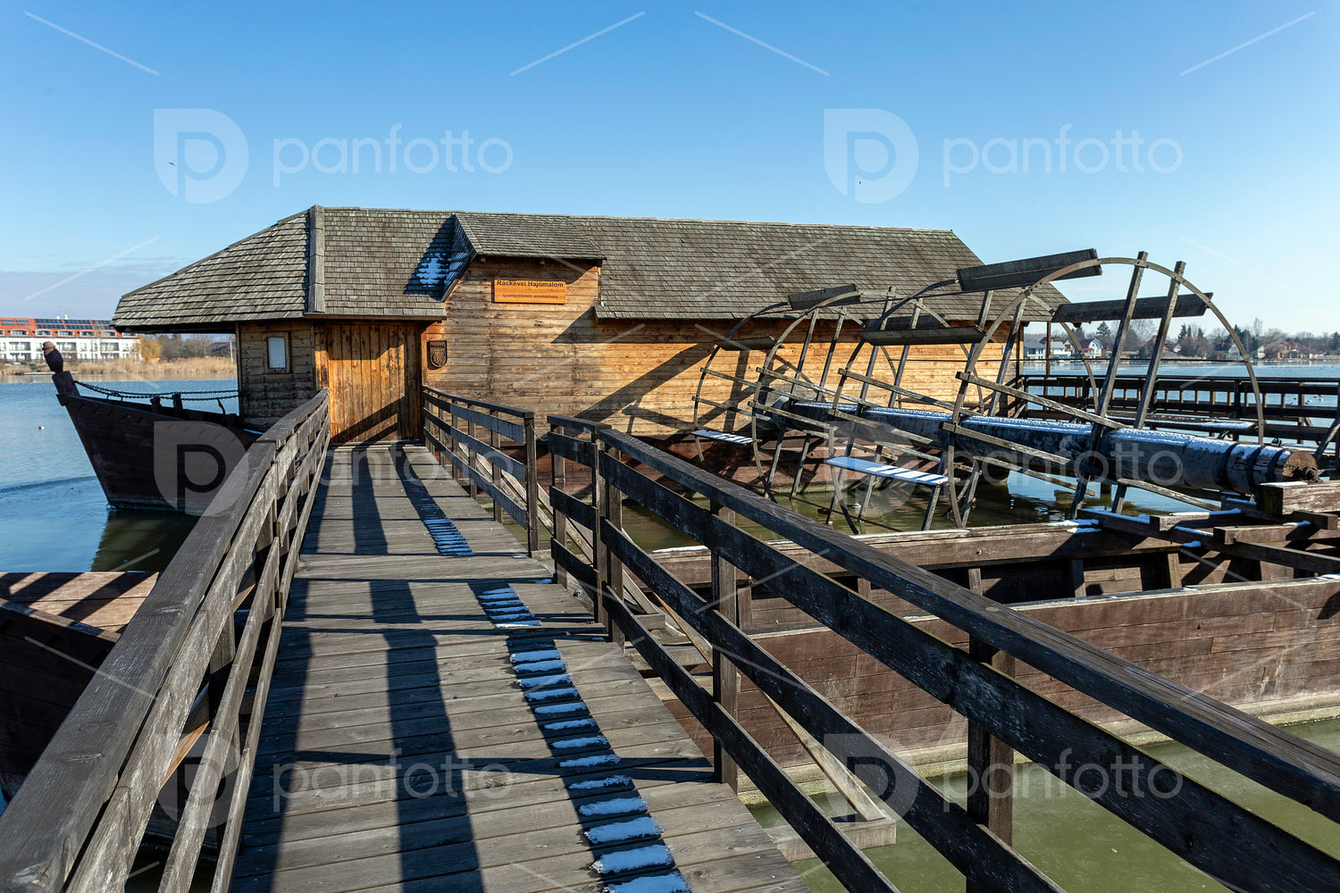 Boat mill on the river Danube
