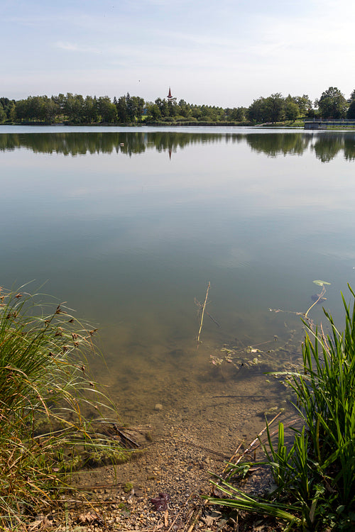 The Gébárti-tó in Zalaegerszeg