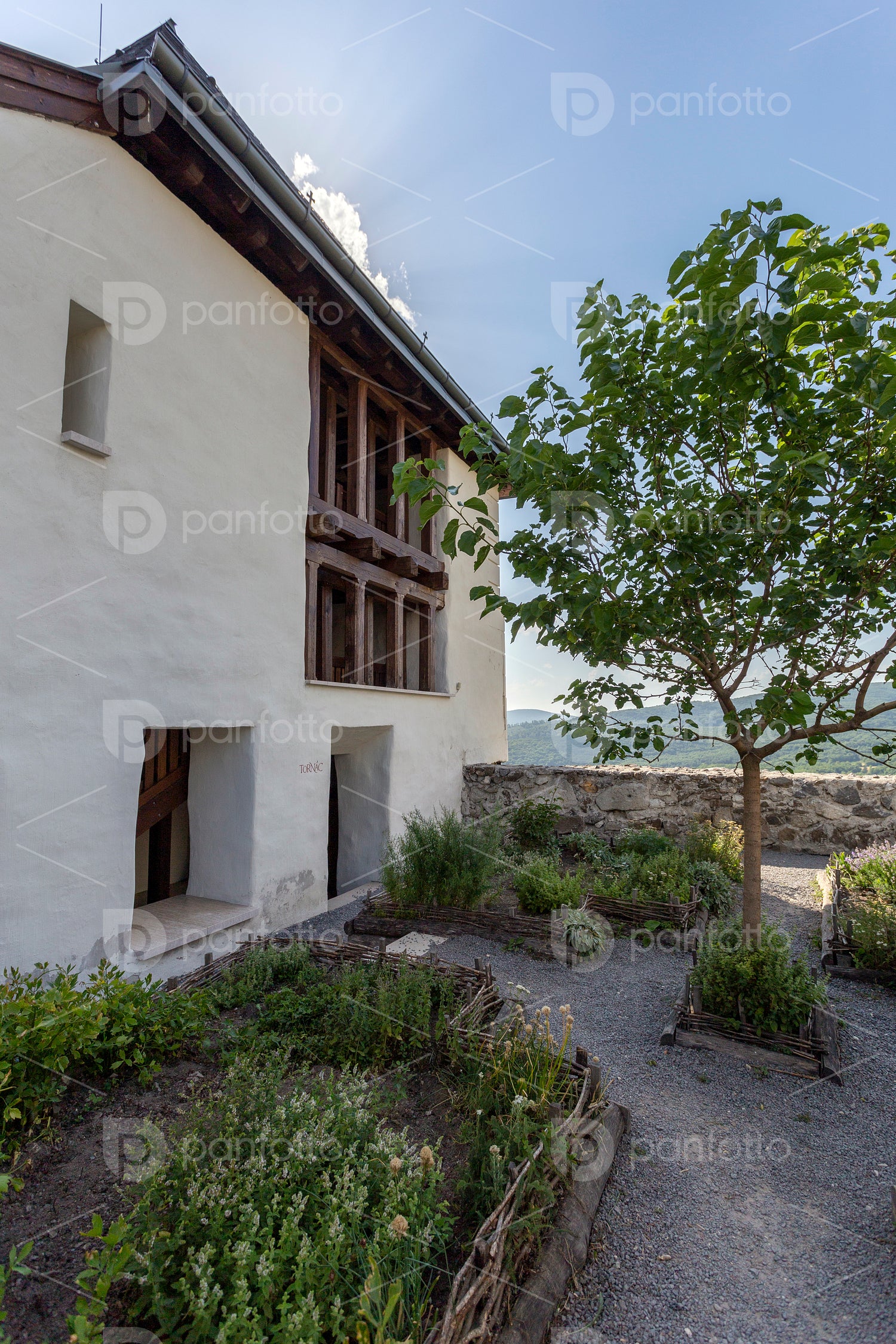 Courtyard of the castle of Füzér