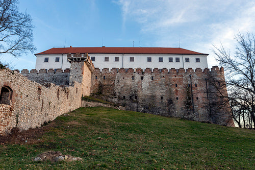 Castle of Siklos on a sunny winter day.