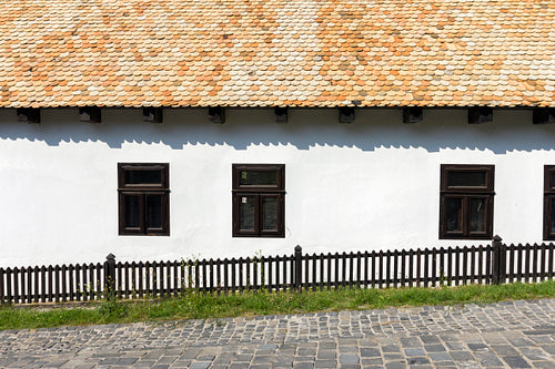 Traditional village house in Hollókő