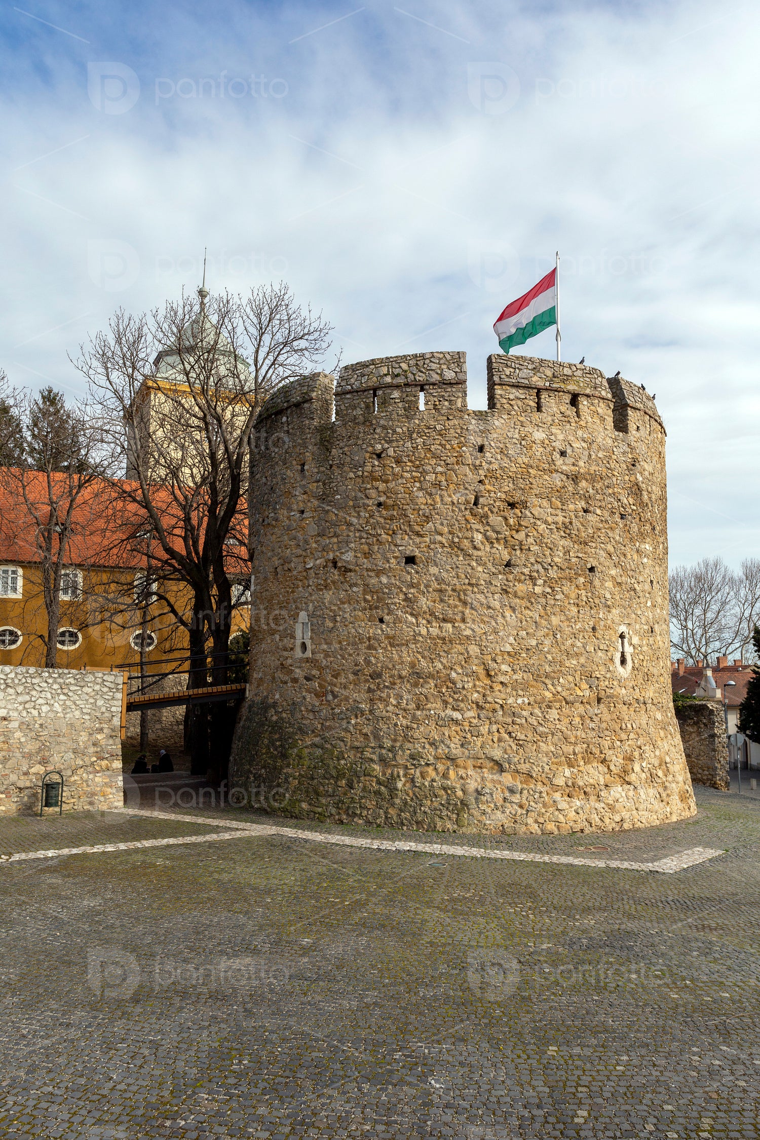 The Barbican bastion in Pecs, Hungary.