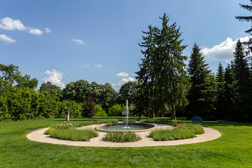Fountain in the Arboretum of Alcsút