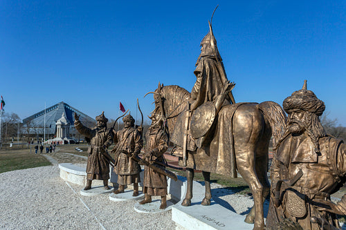 Hét vezér statue in Ópusztaszer