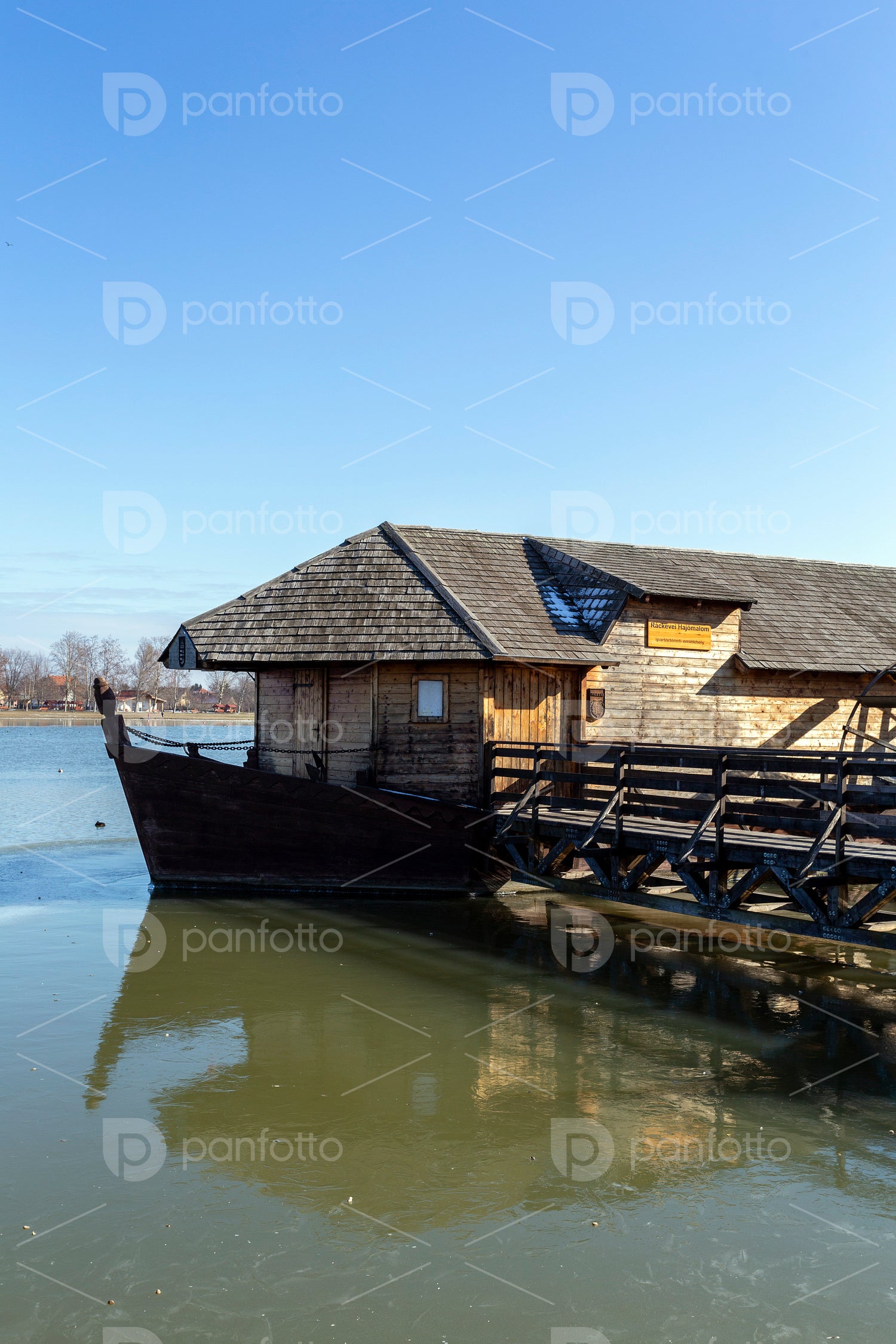 Boat mill on the river Danube