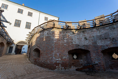Castle of Siklos on a sunny winter day.