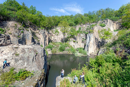 Mountain tarn in Sárospatak