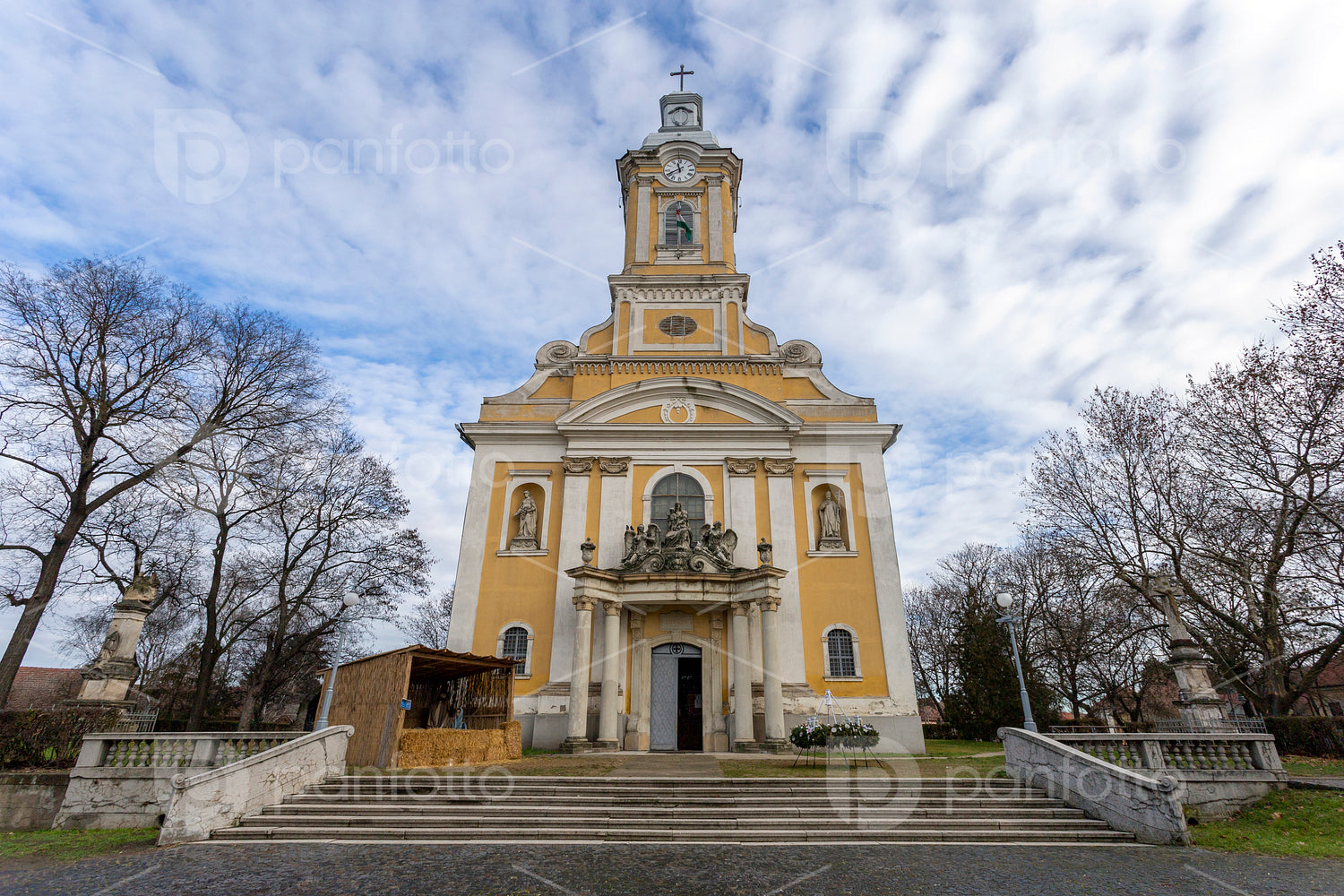 Baroque church in Abony
